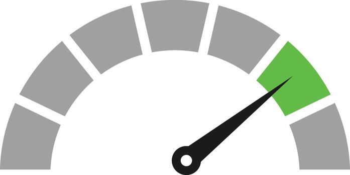 tachometer icons. Performance concept. Gauge of tachometer. Speed indicator sign. Measuring gauge indicator. Internet car speed. vector