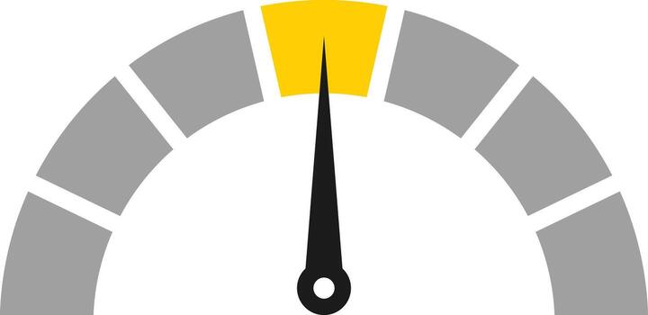tachometer icon. Performance concept. Gauge of tachometer. Speed indicator sign. Measuring gauge indicator. Internet car speed vector