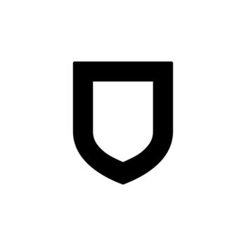 Network Shield Solid Icon for Smart Device vector