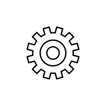 solicitud ajustes línea icono para digital plataforma vector