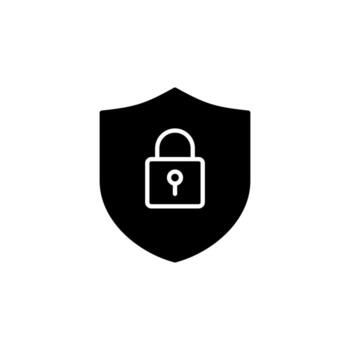 Data Security Solid Icon for Web Interface vector
