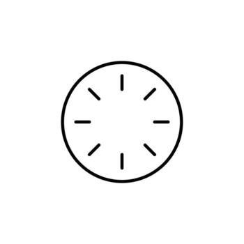 sistema reiniciar línea icono para dispositivo interfaz vector