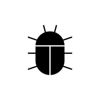 error reporte sólido icono para sistema interfaz vector