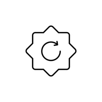 actualizar instalación línea icono para usuario interfaz vector