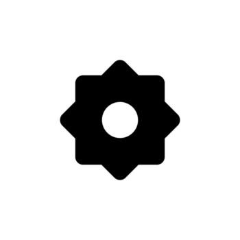 general ajustes sólido icono para usuario interfaz vector