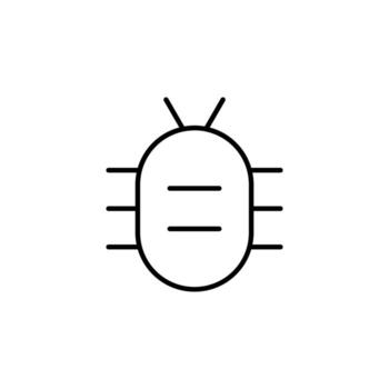 error reporte línea icono para sistema interfaz vector