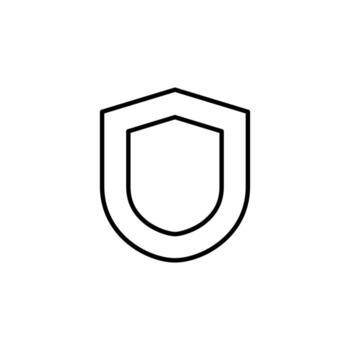 seguro proteger línea icono para digital plataforma vector