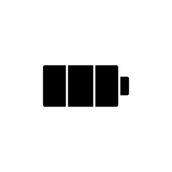 Battery Status Solid Icon for Mobile Interface vector