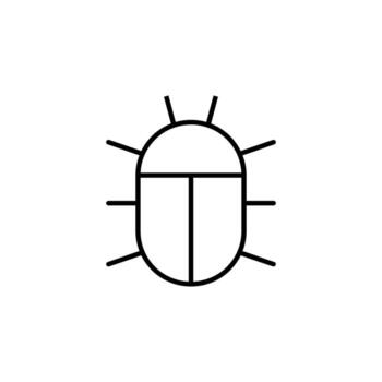 software error línea icono para digital plataforma vector