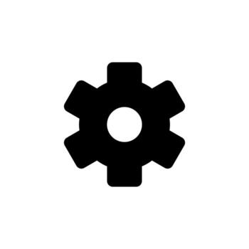 solicitud ajustes sólido icono para digital plataforma vector