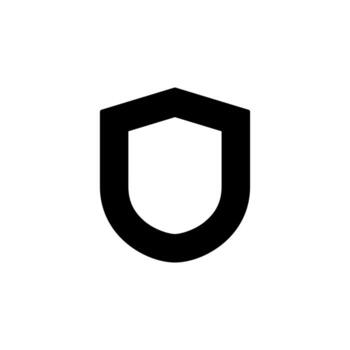 seguro proteger sólido icono para digital plataforma vector