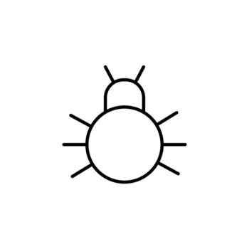 error alerta línea icono para móvil solicitud vector