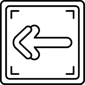 Left Facing Arrow vector