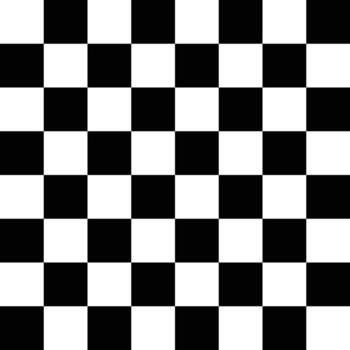 negro y blanco sin costura tablero de damas modelo con alterno cuadrado losas en clásico cuadrícula diseño vector