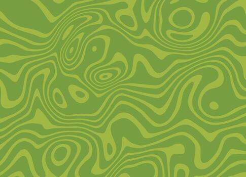 Organic topographic contour pattern in shades of green forming abstract geographic texture with layered elevation lines vector