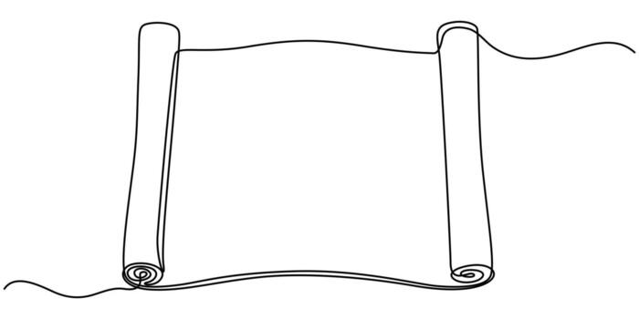 old pirate map kit on white background continuous one line drawing vector