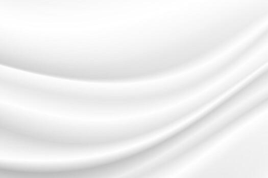 white silk cloth fabric wave overlapping with light and shadow. white and gray abstract texture background and copy space vector