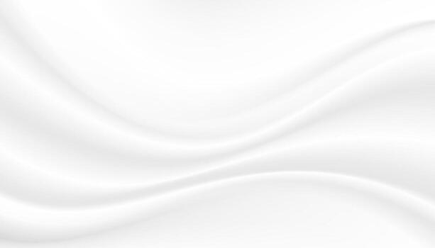 white silk cloth fabric wave overlapping with light and shadow. white and gray texture background vector