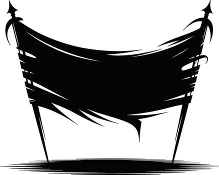 Black banner icon design illustration for web design graphic use and creative projects vector