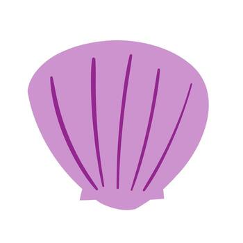 Sea shell icon isolated on white background for your web and mobile app design, Sea shell logo concept. vector