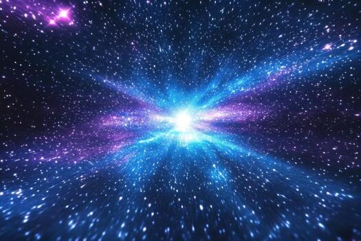 Space background with stars and nebula photo