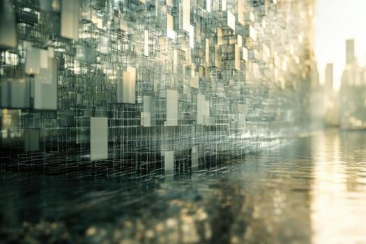 A city with many buildings in the background photo