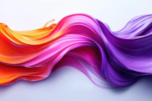 Colorful abstract wave background with white background photo