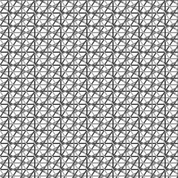 Gray Diagonal Caning Lattice Pattern on White vector