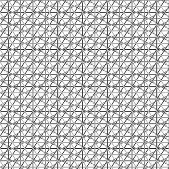 Gray Diagonal Caning Lattice Pattern on White Background vector