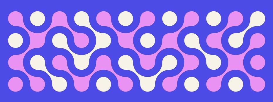 Metaball or molecular pattern. Blue amorphous circular shapes. Fluid morph lines and organic shapes. molecular elements vector