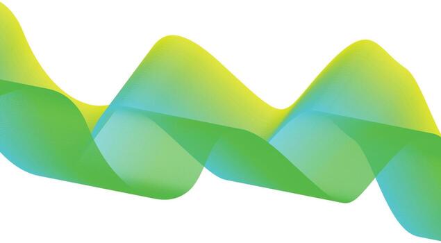Blend Wavy Lines Green Gradient Curved Abstract Background Design Illustration vector