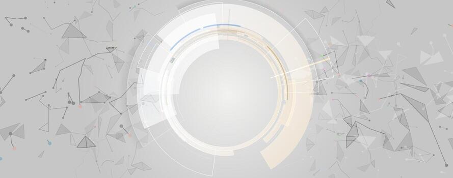 abstract background with a circular shape and many lines vector