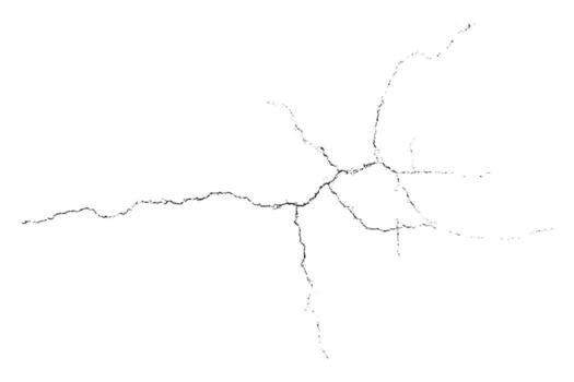 Overlay abstract texture. Natural complex crack element on white background. Grunge one color surface. vector