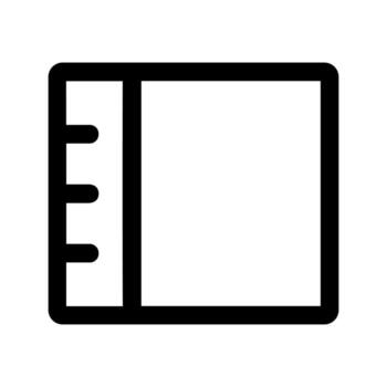 sencillo contorno barra lateral diseño contenido zona gráfico usuario interfaz icono vector