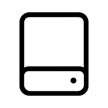 contorno carrera sencillo servidor almacenamiento minimalista línea Arte icono vector