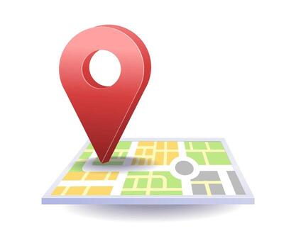 Technology location map application vector
