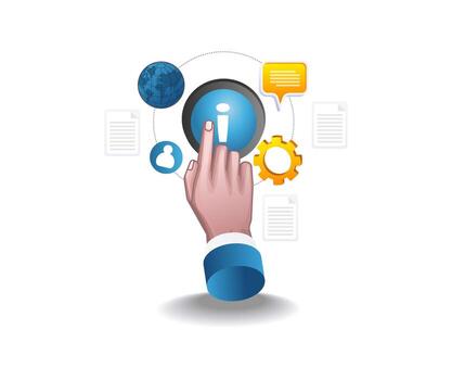 buscando para información datos en el mundo de comunicación vector