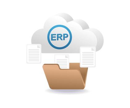 erp nube servidor negocio datos solicitud vector