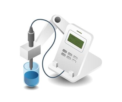 Digital technology laboratory experimental tools vector