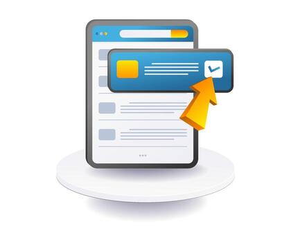 Click the check mark button in the technology application vector