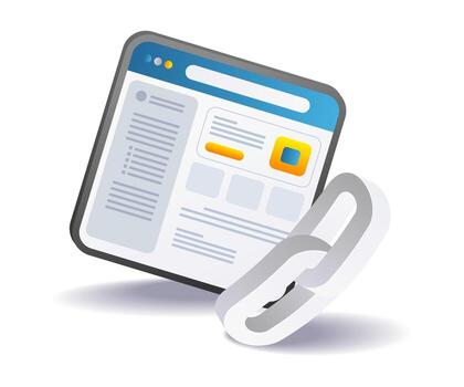 Application website page network link vector