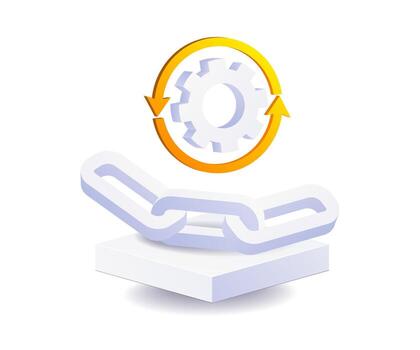 Application page link network chain vector