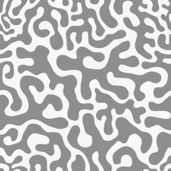 Abstract background seamless pattern with a waves on white background vector