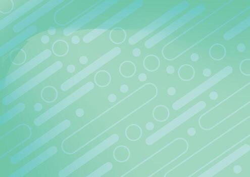 resumen geométrico modelo con círculos y redondeado rectángulos en verde azulado tonos vector