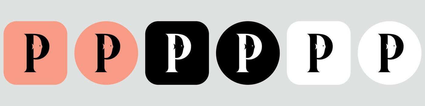 Plenty of Fish Logo Icon Bundle Complete App Icon Set vector