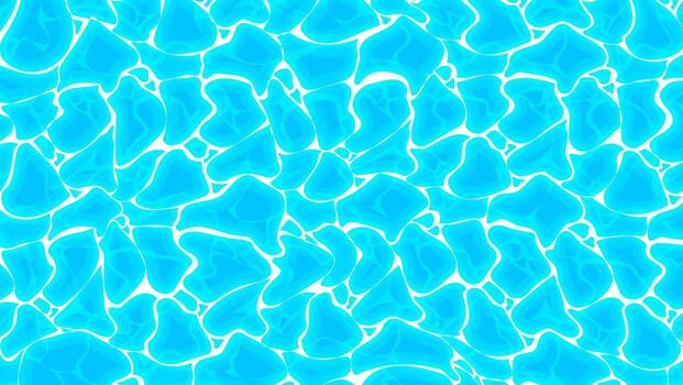 Blue water surface with gentle ripples and wave texture. Abstract summer sea background ideal for posters, web, or pool themed design. vector