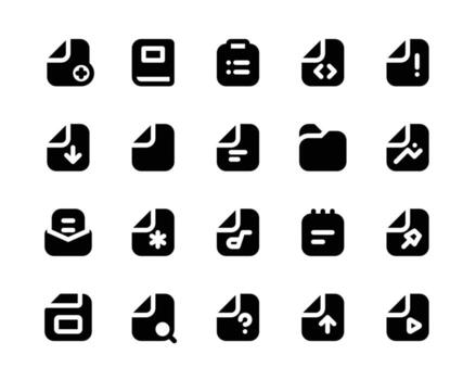 Document Filled Icon vector