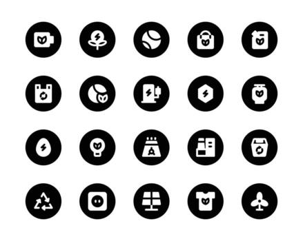 Ecology Circle Icon vector