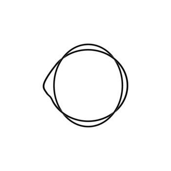 Artistic Round Lines, Weaving Style, can use for Logo Gram, Apps, Website, Contemporary Ornate, Frame Work, Copyspace, Icon, Symbol, Cover or Graphic Design Element. Editable vector