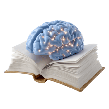 Brain Concept Merging with Open Book Symbolizing Knowledge and Learning png